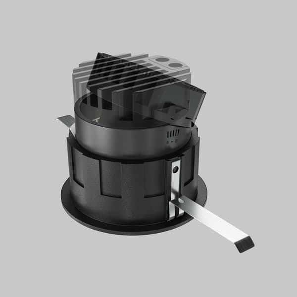 Indbygningsspot rund konisk sort LED 10W Wise Maytoni