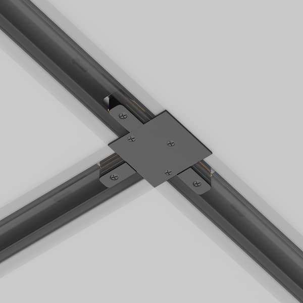 T-forbinder til forsænkede skinnesystemer sort UNITY Maytoni Technical