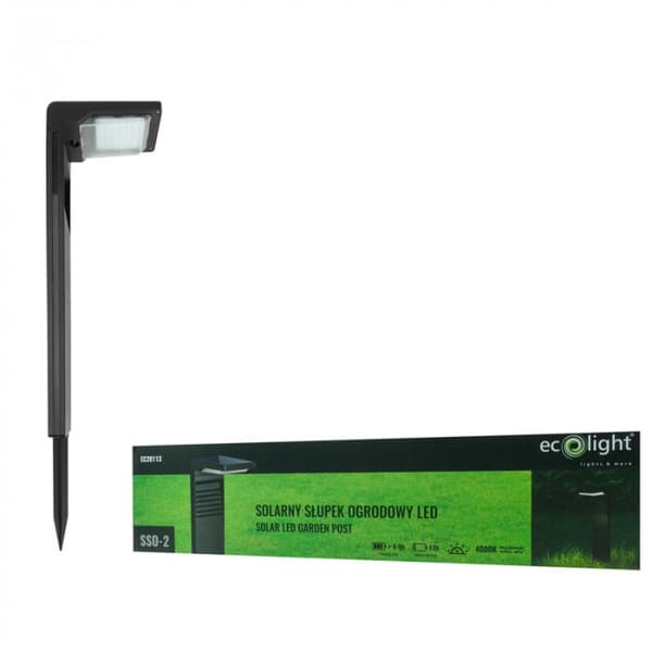 Solar havelampe til nedgravning 40 cm Ecolight EC20113