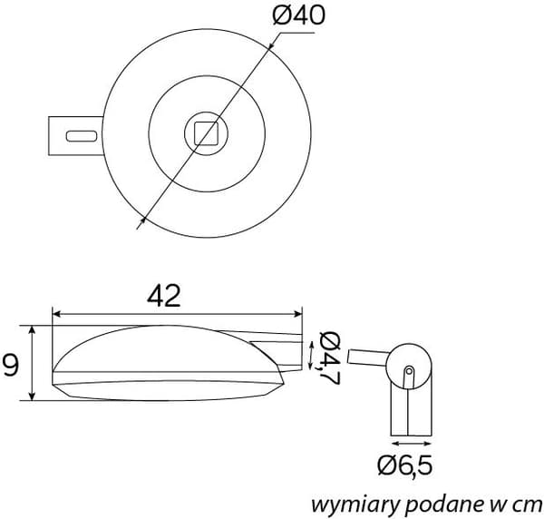 LED-gadelygtehoved 50W mørkegrå IP65 SU-MA TN-HEAD