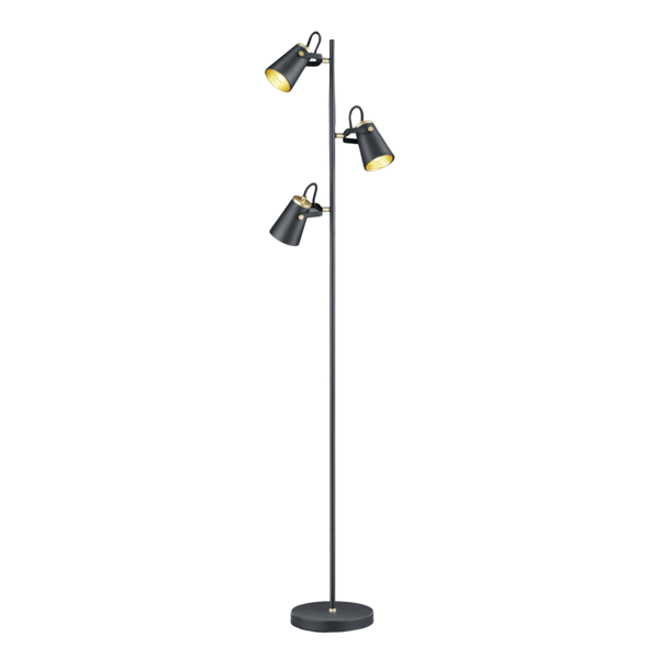 Gulvlampe EDWARD sort Trio 408800332
