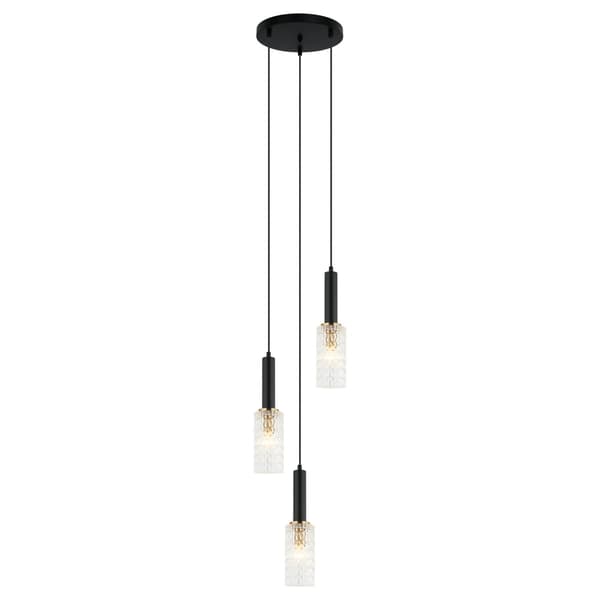 Italux Perola moderne sorte lysekrone PND-43363-3 BK+BR
