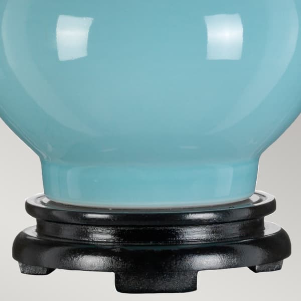 Keramisk bordlampe lyseblå Harbin E27 60W Designer's Lightbox