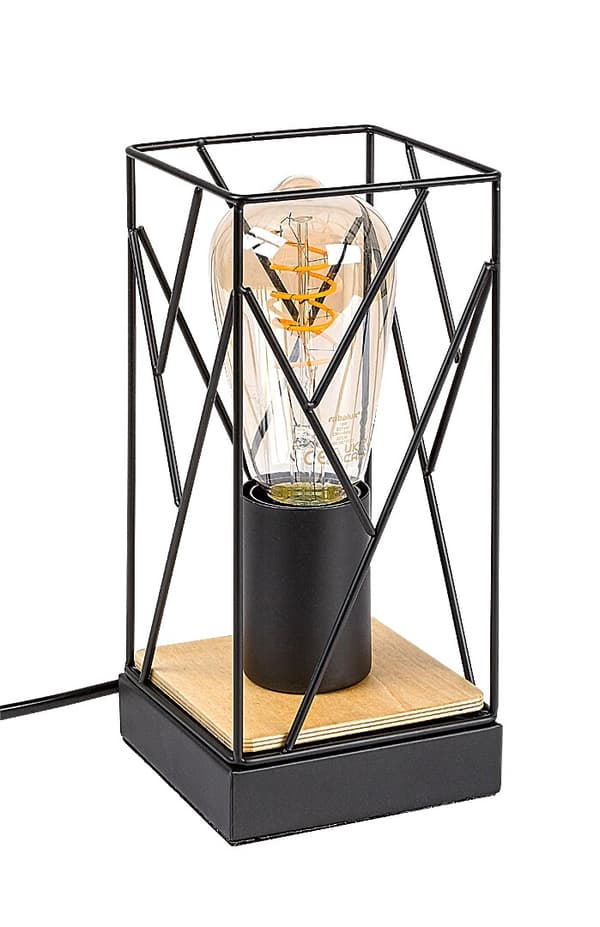 Industriel sort bordlampe E27 Boire 74006 Rabalux