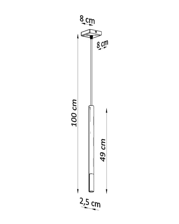 MOZAICA 1 pendellampe sort/krom Sollux Lighting SL.0885