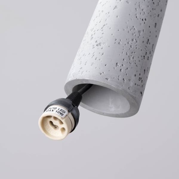 Industriel pendellampe grå med sorte elementer ELECTRA 1xGU10 10W SL.1347 Sollux Lighting