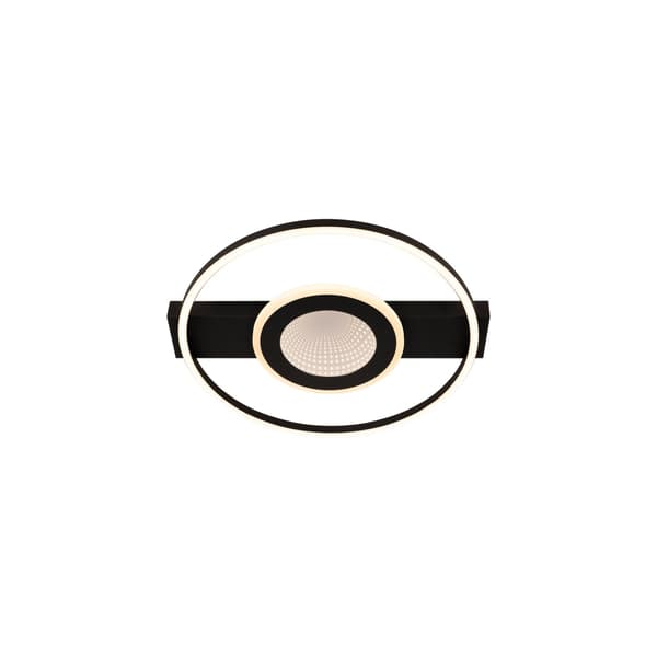 Loftlampe moderne sort lysskive i ring LED 32W MARCIA Lucide