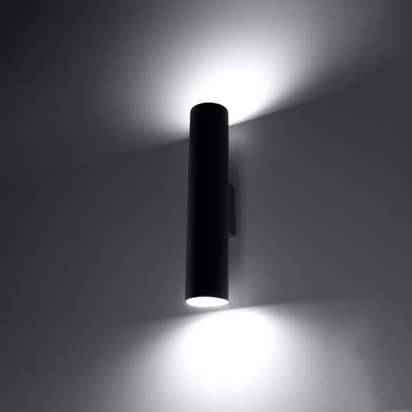 Seinävalaisin MODENO 2 Musta Pure Lume PU.0330
