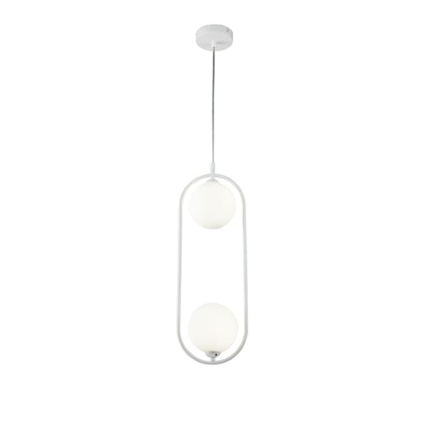Pendellampe hvide kugler Ring Maytoni MOD013PL-02W