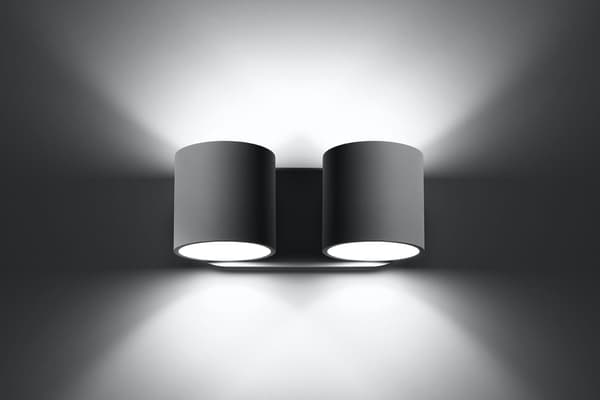 Seinävalaisin ORBIS 2 harmaa Sollux Lighting SL.0661