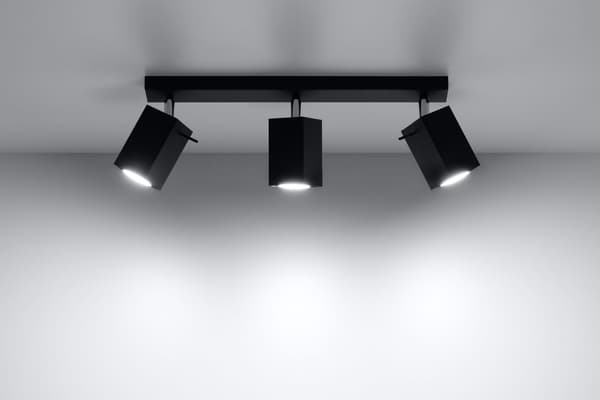 Kattovalaisin MERIDA 3 Musta Sollux Lighting SL.0101