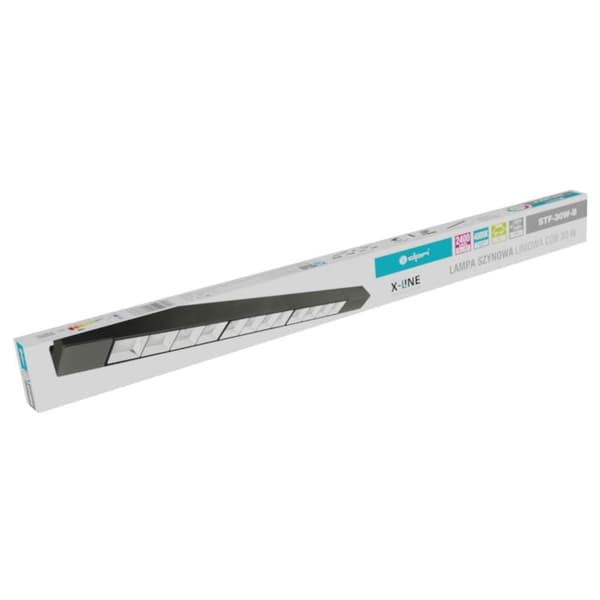 LED-skinnespot 30W lineær sort X-Line DPM