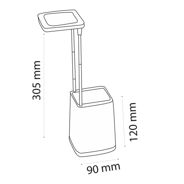 LED skrivebordslampe lilla USB HELSINKI 302847 Polux