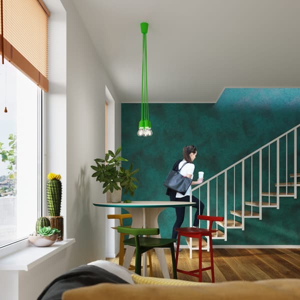 Lysekrone DIEGO 3 grøn Sollux Lighting SL.0582