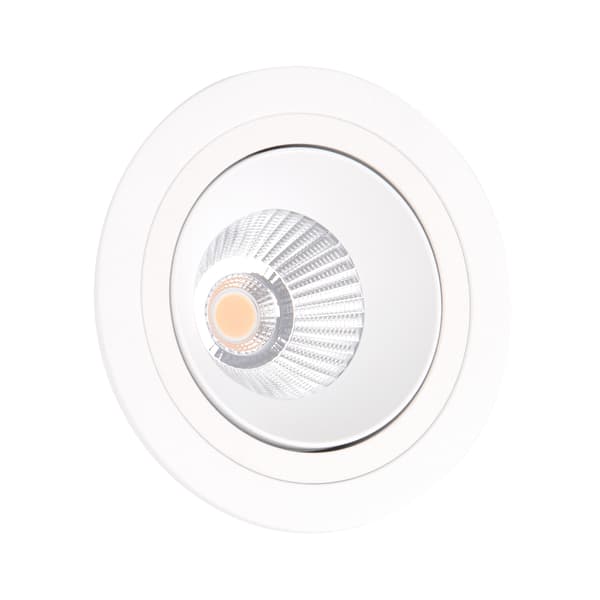 Infälld rörlig spotlight vit rund LED 10W HIDEN Maxlight