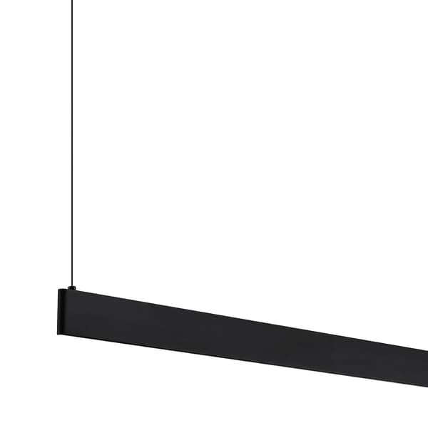 Moderne sort aflang pendellampe med variabel LED-farve 36W LINEA Milagro