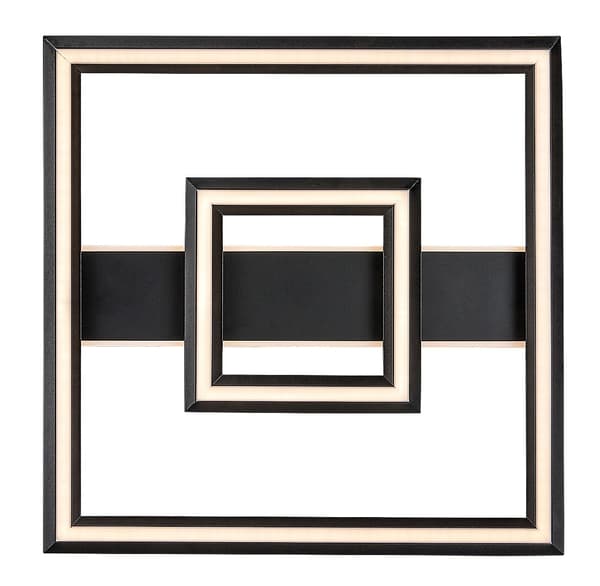 Loftlampe moderne geometrisk sort LED 48W SIDONA Rabalux