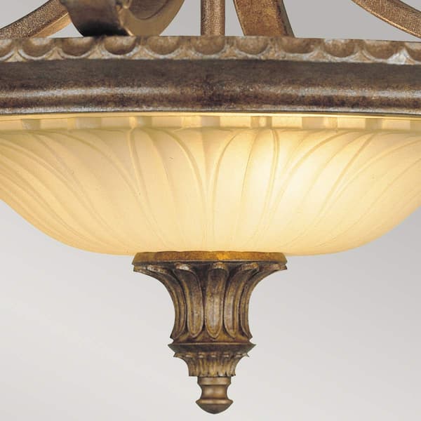 Loftlampe britisk bronze Stirling Castle 2xE27 60W Feiss