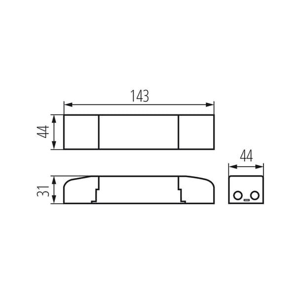 Strømforsyning til LED-loftspaneler BRAVO DRIVER 40W Kanlux 28026