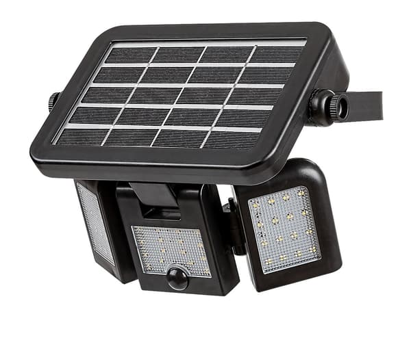 Solarprojektør med sensor LED 9.6W Lihull sort 77020 Rabalux