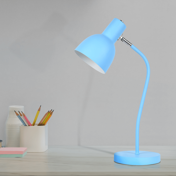 Blå skrivebordslampe E27 MIMI 325174 Polux