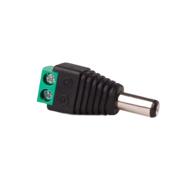 DC 2.1/5.5 stik med lynkobling til mono LED-strips Ecolight