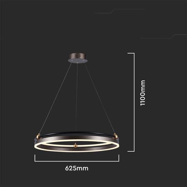 LED pendellampe 3000K ring brun V-TAC VT-7579-23097