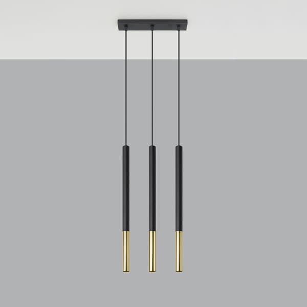 VITREO 3L pendel sort/guld Pure Lume PU.0892