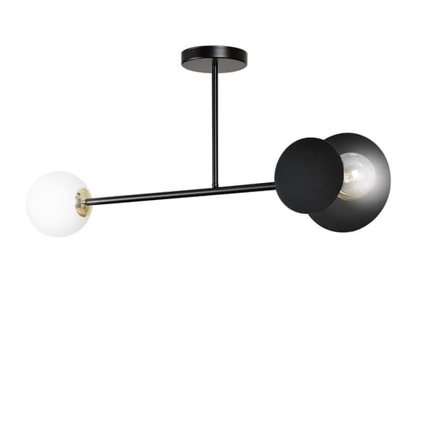 LOFTLAMPE Emibig 2xE27 60W MINERVA 2 SORT 612/2