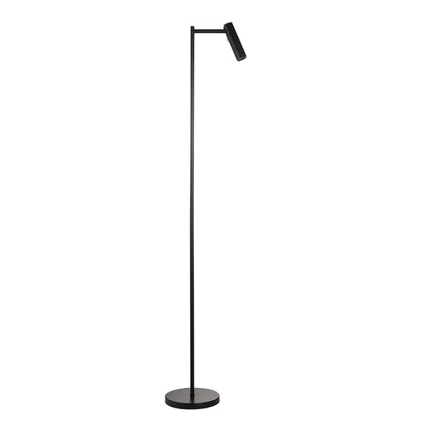 Moderne gulvlampe til læsning mat sort bevægelig LED-spot 4W DEDICATED READER Endon