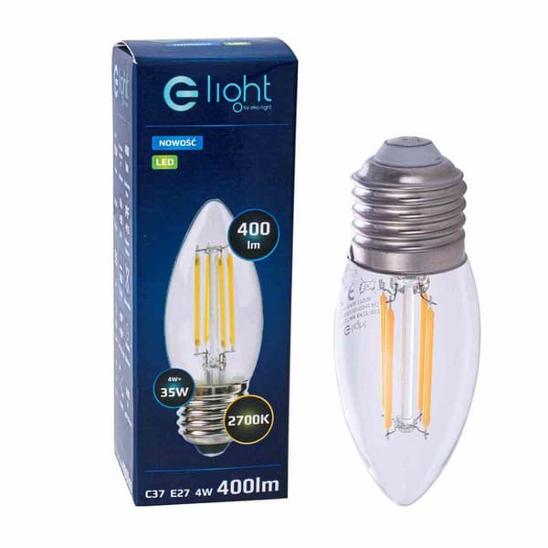 LED-lamppu 4W E27 lämmin 2700K Eko-light EKZF003