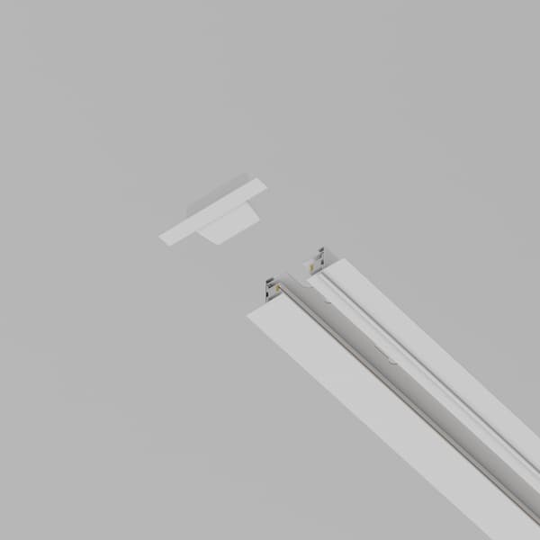 Endestykke til skinnesystemer stor hvid UNITY Maytoni Technical