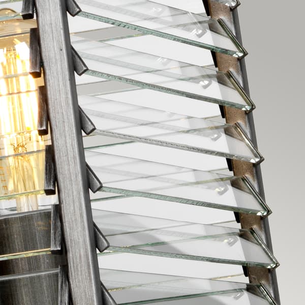Harmaa riippuvalaisin Louvre 4xE27 60W Elstead