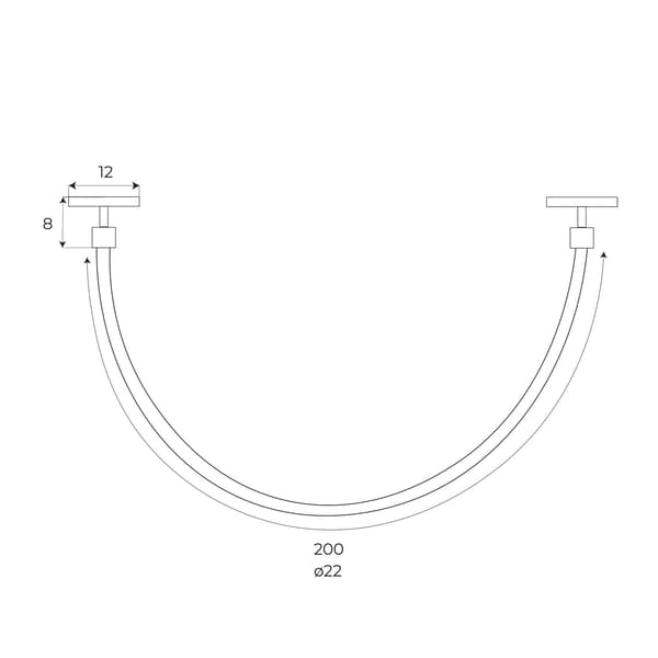 Magnetisk lampa vit ZIGBEE-system 20W 1404lm 2700/5000K Maxlight