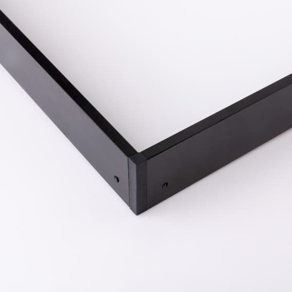 Snap-on ramme til LED-paneler, overflademonteret 120x30 aluminium sort rektangulær Ecolight