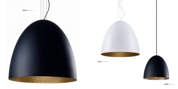 EGG pendel sort-guld Ø38cm Nowodvorski 9022