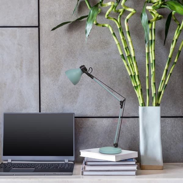 Justerbar mintgrøn bordlampe E14 Carter 6409 Rabalux