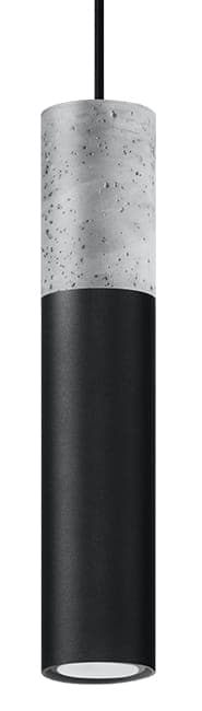 BORGIO 1 sort arkitektonisk beton pendel Sollux Lighting SL.0650