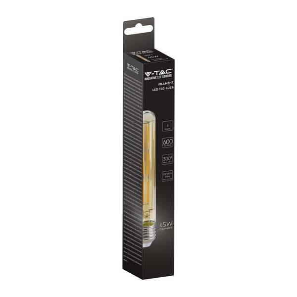 LED FILAMENT E27 6W bärnstensfärgad varm V-TAC