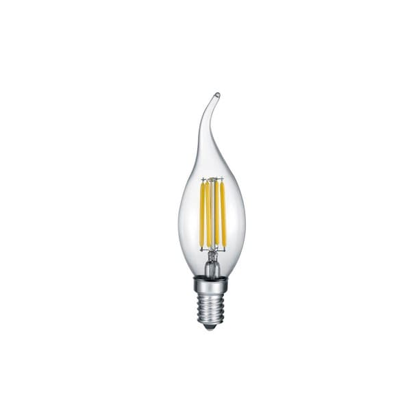 LED-lamppu läpinäkyvä liekki E14 4W 2700K 470lm WINDSTOSSKERZE Trio