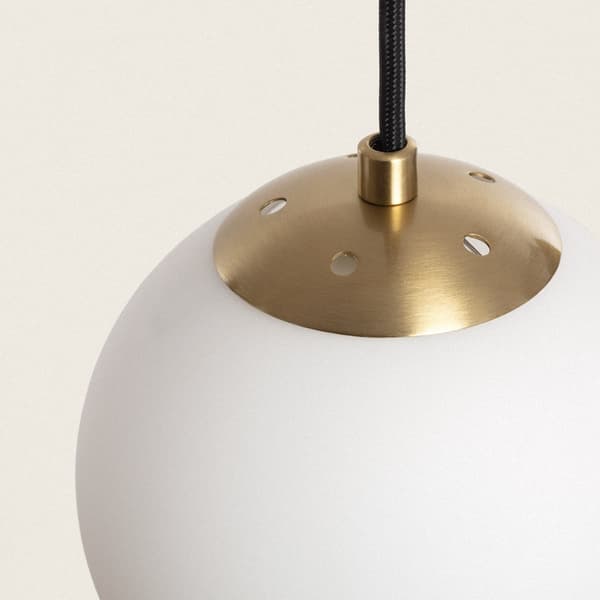 Abruzzo Dante 5xE27 Pendel med glaskugler i guld