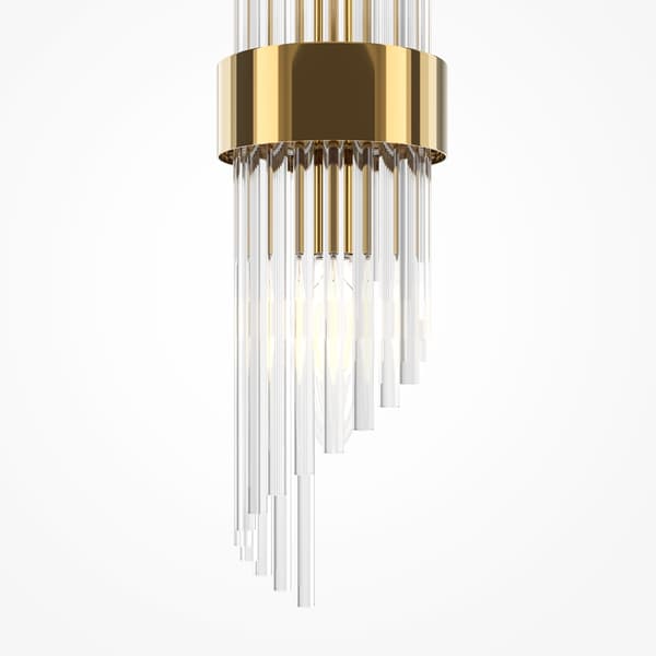 Væglampe glasrør guld Frame 2xE14 60W Maytoni