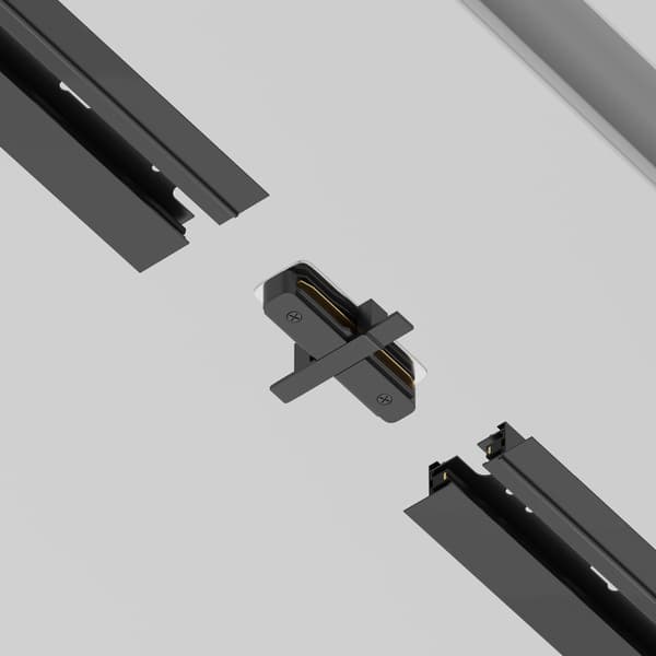 Lige forbindelse til forsænkede skinnesystemer sort UNITY Maytoni Technical