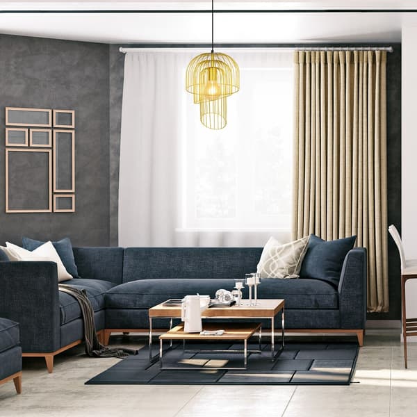 Pendellampe E27 1x60W guldfarvet 6228 Rowena Rabalux