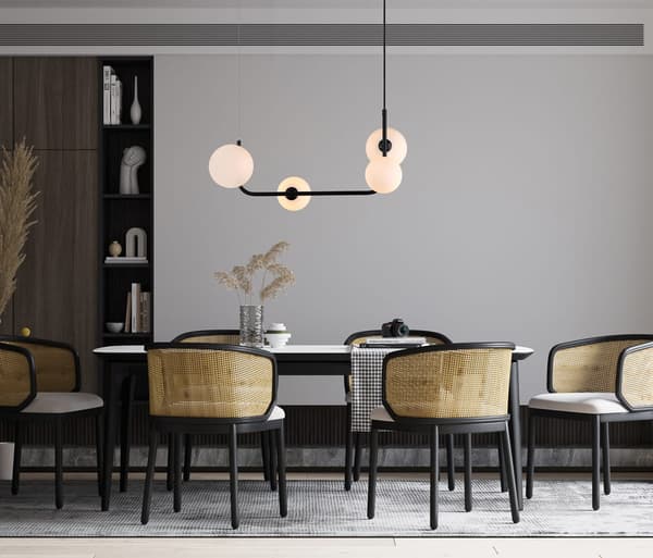 Italux Ferrand moderne sorte lysekrone MDM-4123/4 BK