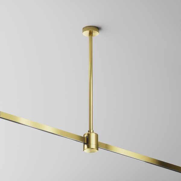 Loftmontering med lige strømstik 35 cm messing FLARITY Maytoni Technical