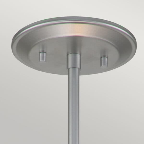 Pendellampa lackerat silver Ziggy 2xE14 40W Elstead