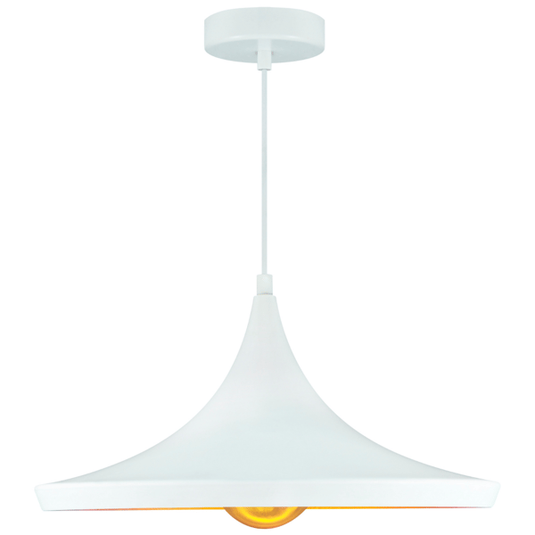 Hänglampa vit-guld E27 MODERN 306753 Polux