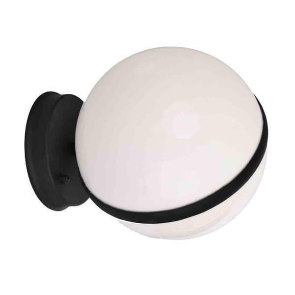 Sort LED udendørs væglampe CIRCULO Eko-light EKO6641