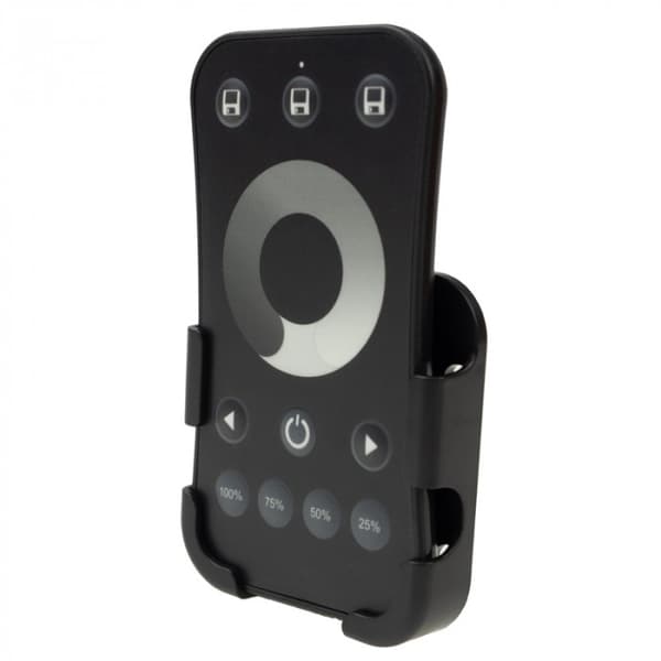 R6-1 RF LED-båndfjernbetjening til MONO-controllere, touch-dæmper, sort Ecolight